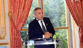 Présentation par Moulay Hafid Elalamy, président du comité de la candidature du Maroc à l’organisation de la coupe du monde de football 2026, à l’Assemblée nationale française