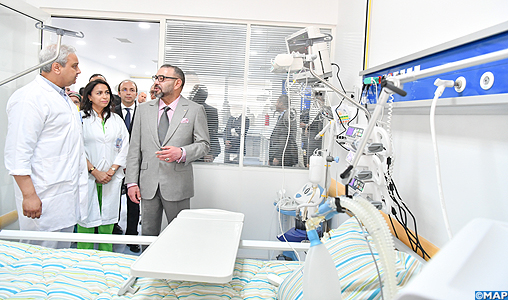 SM le Roi inaugure l’hôpital préfectoral «Prince Moulay Abdallah» à Salé, d’une capacité d’accueil de 250 lits