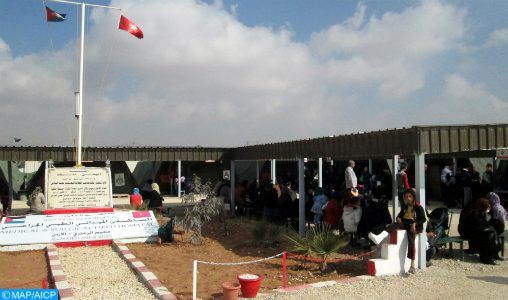 Réception à l’hôpital de campagne marocain du camp Zaatari à l’occasion du 62è anniversaire de la création des FAR