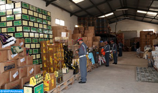Kénitra: Saisie de plus de 300 tonnes de produits de contrebande