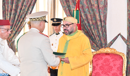Fête du Trône : SM le Roi reçoit les vœux de la famille des Forces Armées Royales