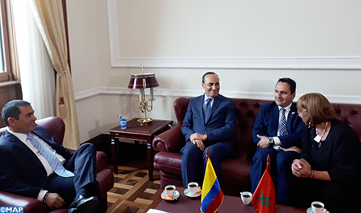 M. El Malki s’entretient à Bogota avec les présidents des deux Chambres du Congrès colombien