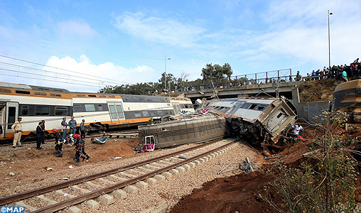 Déraillement d’un train entre Rabat et Kénitra au niveau de Bouknadel (ONCF)