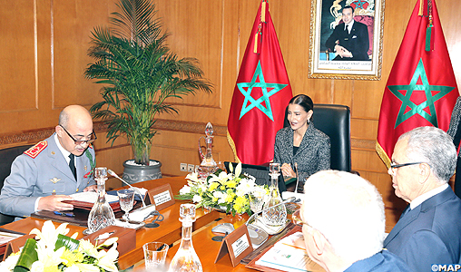 SAR la Princesse Lalla Meryem préside à Rabat la 7è réunion du Conseil d’administration de la Fondation Hassan II pour les Œuvres sociales des anciens militaires et anciens combattants