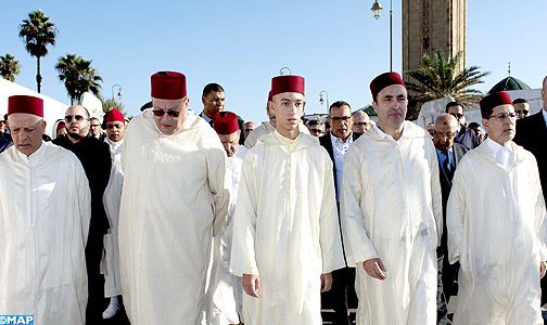 Obsèques à Rabat du poète Ali Skalli Hussaini en présence de SAR le Prince héritier Moulay El Hassan