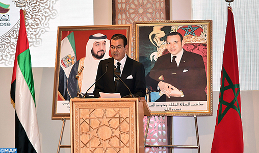 SAR le Prince Moulay Rachid préside à Rabat la cérémonie d’ouverture du colloque “Cheikh Zayed et son rôle dans l’édification des relations entre les Émirats Arabes Unis et le Maroc”