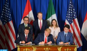 Signature du nouveau traité de libre-échange Mexique-Canada-Etats-Unis