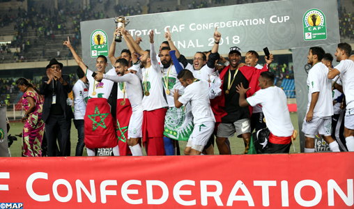 Coupe de la Confédération africaine de football: le Raja remporte son 2è titre, le 6è du ballon rond national (Encadré)