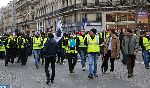 France : la mobilisation des «Gilets jaunes» reconduite pour le 9ème samedi consécutif