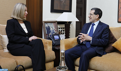 M. El Otmani et Mme Mogherini se félicitent des perspectives prometteuses du partenariat Maroc-UE
