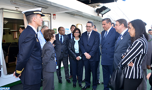 M. Akhannouch et son homologue espagnol visitent le bateau de coopération en matière de pêche “Intermares”