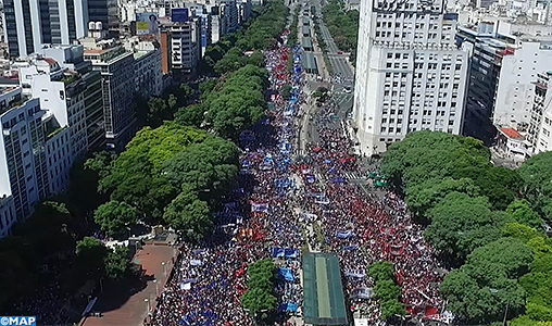 Buenos Aires: Marches de protestation contre la politique économique du gouvernement