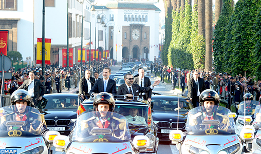Arrivée au Maroc de SM le Roi Felipe VI d’Espagne et de la Reine Letizia