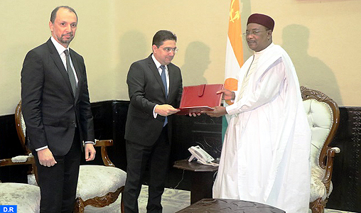 Niamey : Le président nigérien reçoit en audience M. Nasser Bourita, porteur d’un message écrit de SM le Roi