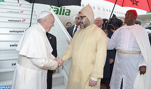 Arrivée au Maroc de Sa Sainteté le Pape François pour une visite officielle au Royaume