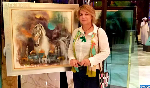 Ibtisam ABOUINANE, une artiste peintre qui célèbre la beauté des chevaux arabes