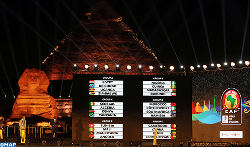 CAN Egypte-2019: Le Maroc dans le groupe D, aux côtés de la Côte d’Ivoire, de l’Afrique du Sud et de la Namibie