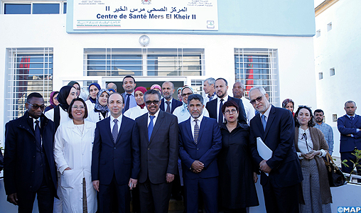 M. Doukkali et le DG de l’OMS inaugurent à Témara le centre de santé rural de premier niveau “Al Mers 2”