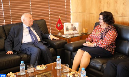 La promotion des valeurs de diversité culturelle et du dialogue interreligieux au cœur des discussions entre Mme Akharbach et M. Moratinos