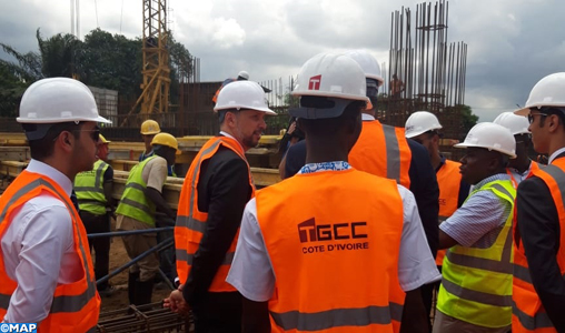 Abidjan : M. Jazouli visite le chantier de la mosquée “Mohammed VI”