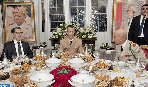 63è anniversaire de la création des FAR: SAR le Prince Héritier Moulay El Hassan préside un ftour-dîner offert par SM le Roi