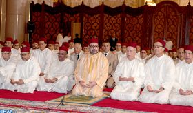 SM le Roi, Amir Al Mouminine, accomplit la prière du Vendredi à la mosquée Hassan II à Casablanca