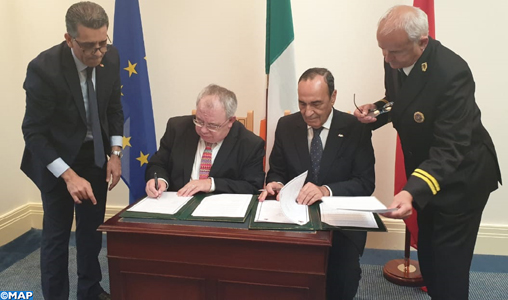 Signature du premier mémorandum d’entente pour la coopération parlementaire entre le Maroc et l’Irlande