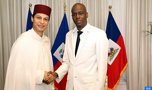 L’ambassadeur du Maroc en Haïti remet ses lettres de créances au président Jovenel Moise