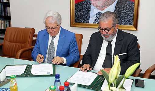 Signature d’une convention entre la MAP et l’Académie du Royaume du Maroc visant à mettre en valeur les projets et les réalisations de l’Académie