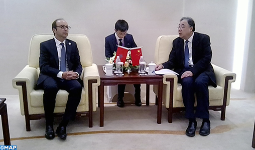 M. Doukkali s’entretient avec son homologue chinois sur la coopération dans le domaine de la santé
