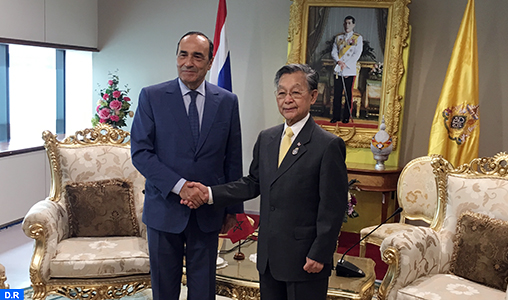 M. El Malki s’entretient avec les présidents du parlement et du Sénat de la Thaïlande au sujet de la coopération bilatérale