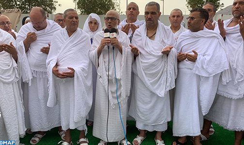 Les pèlerins marocains élèvent au Mont Arafat des prières pour la gloire de Sa Majesté le Roi