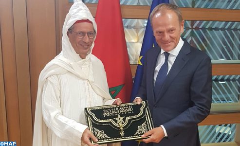 L’ambassadeur Ahmed Rahhou remet ses lettres de créance au Président du Conseil européen