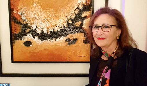 El Jadida: vernissage d’une exposition de l’artiste-peintre Thouraia Belgnaoui