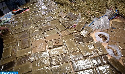 Fès : 3 individus arrêtés en possession de plus de 2 tonnes de chira (DGSN)