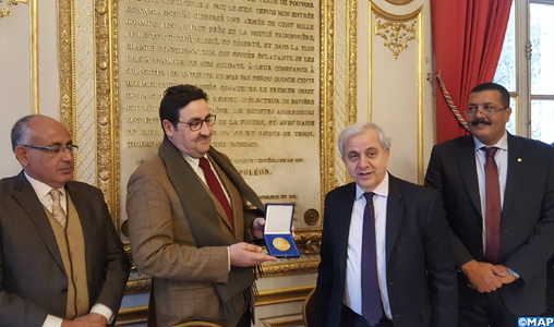 M. Kayouh reçoit la médaille d’or du Sénat français
