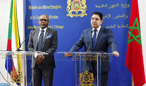 Le renforcement des relations bilatÃ©rales au centre dâ€™un entretien entre M. Bourita et un Ã©missaire du prÃ©sident comorien