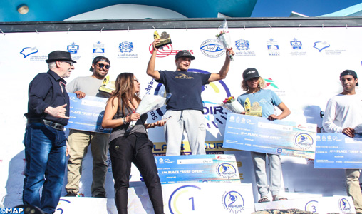 Agadir : Remise de prix aux lauréats du 9è Grand Prix Agadir open Surf et BodyBoard