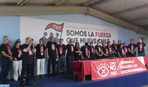 Santiago: Participation marocaine au 12e Congrès national de la Centrale unitaire des travailleurs du Chili