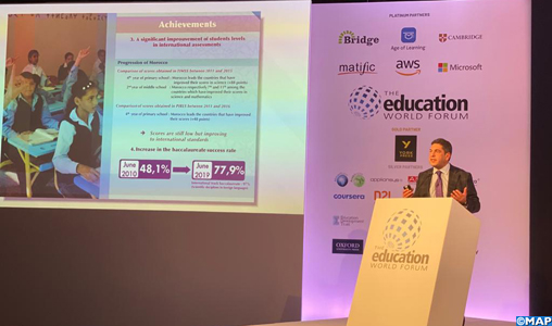 World Education Forum à Londres: M. Amzazi met en avant les différentes réformes du système éducatif marocain