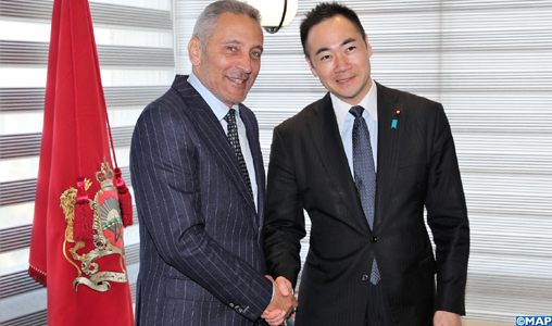 M. Elalamy et le ministre d’État japonais pour les affaires étrangères s’entretiennent des moyens de consolider les relations de coopération bilatérale
