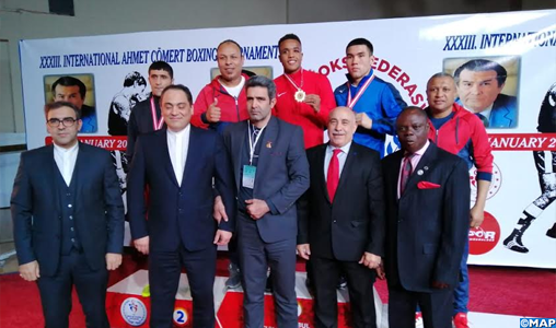 L’équipe marocaine classée 3ème au tournoi international de boxe “Ahmet Comert” en Turquie