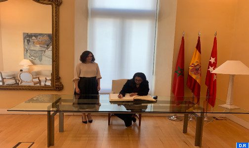 Le renforcement de la coopération bilatérale au centre d’un entretien entre Mme Benyaich et la présidente de la région de Madrid