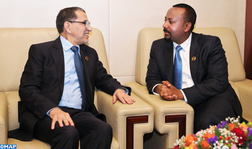 Entretiens à Addis-Abeba entre M. El Otmani et le Premier ministre éthiopien