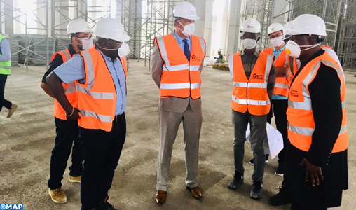 Mosquée “Mohammed VI” d’Abidjan : le médiateur de la Côte d’Ivoire visite le chantier