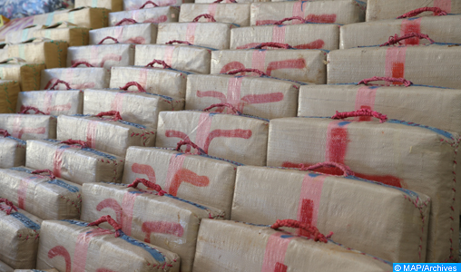 Mise en échec près de Mohammedia d’une tentative de trafic de drogue et saisie de 2 tonnes et 490 kg de chira (DGSN)