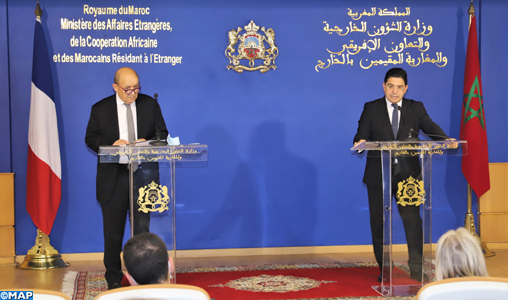 MM. Bourita et Le Drian soulignent le partenariat d’exception liant le Maroc la France