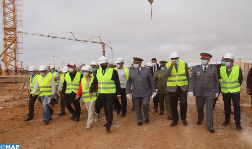Laâyoune: Les chantiers du CHU, de la Faculté de médecine et de la Cité des métiers avancent à un rythme soutenu
