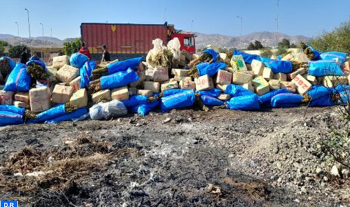 Destruction d’environ 12 tonnes de drogue à Al Hoceima
