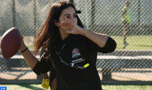 Salma Azzaoui, une sportive marocaine au défi de la rudesse du football américain